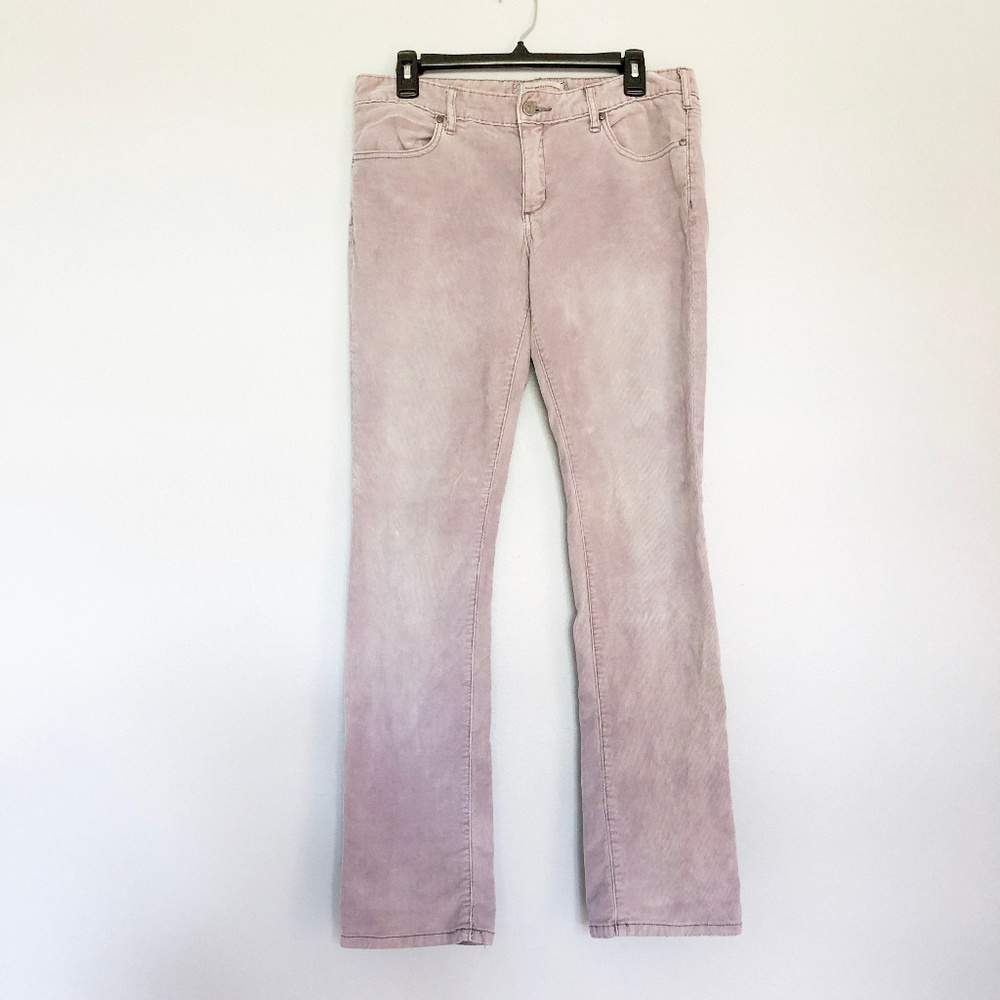 Pilcro and the Letterpress Lilac Corduroy Pants
